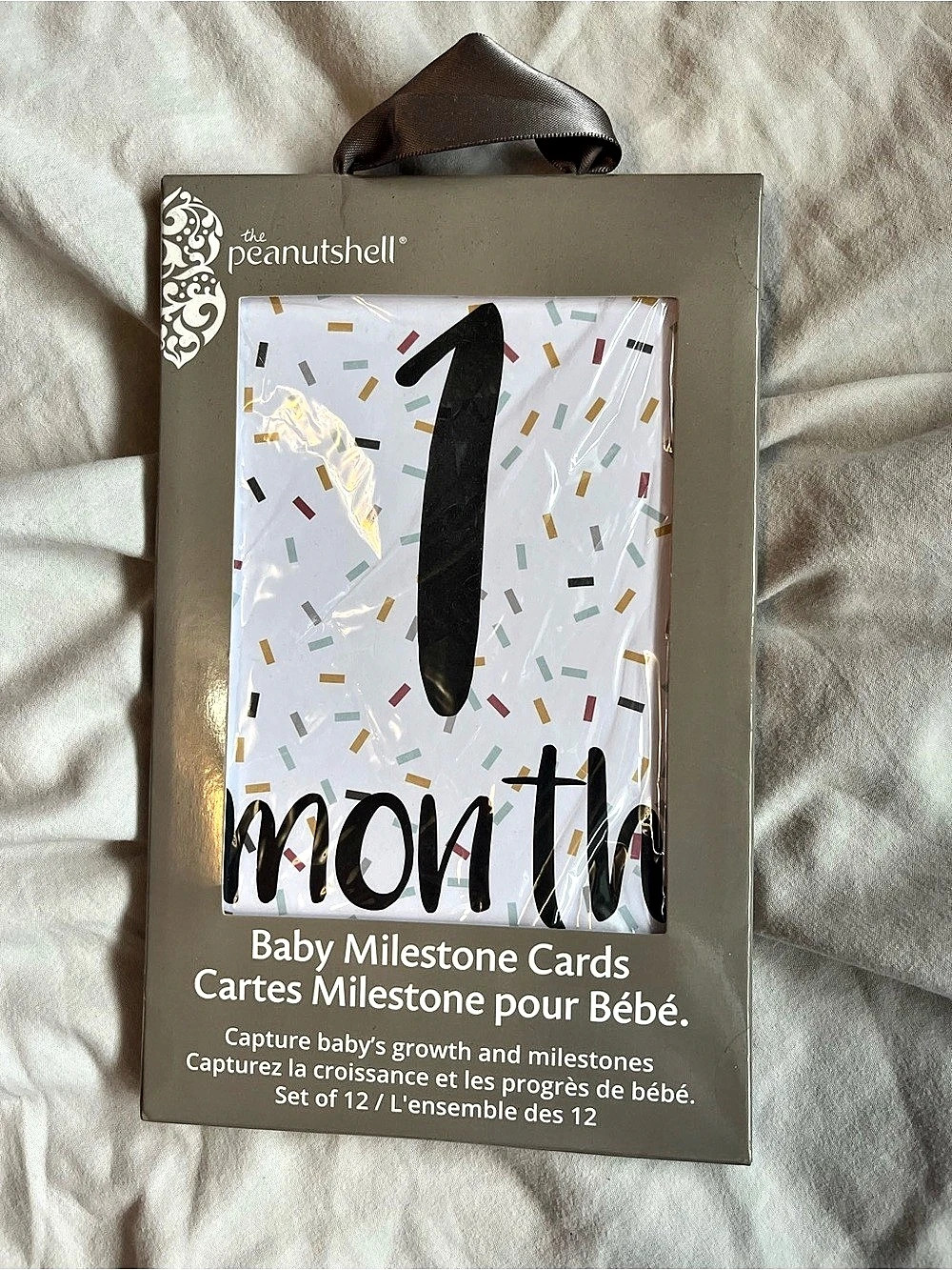 3/$20 The Peanut Shell Baby Milestone Cards